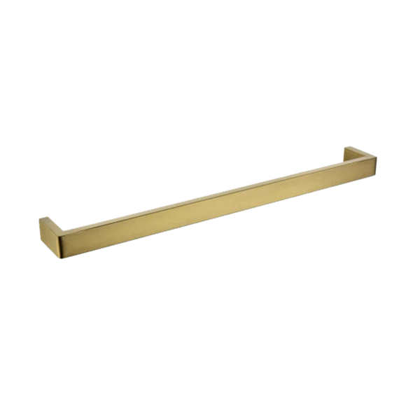 BUYG7001.TR IVANO SERIES SQUARE BRUSHED YELLOW GOLD SINGLE TOWEL RAIL 600MM