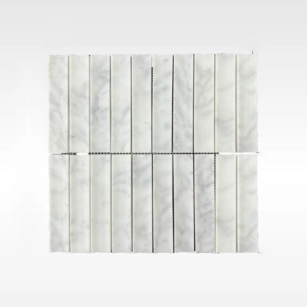 HF Tile Carrara Concave Soft Matt Mosaic Tile