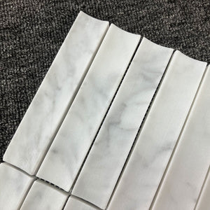 HF Tile Carrara Concave Soft Matt Mosaic Tile