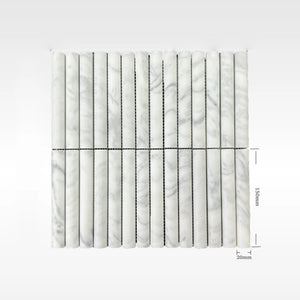 HF Tile Carrara Convex Soft Matt Mosaic Tile