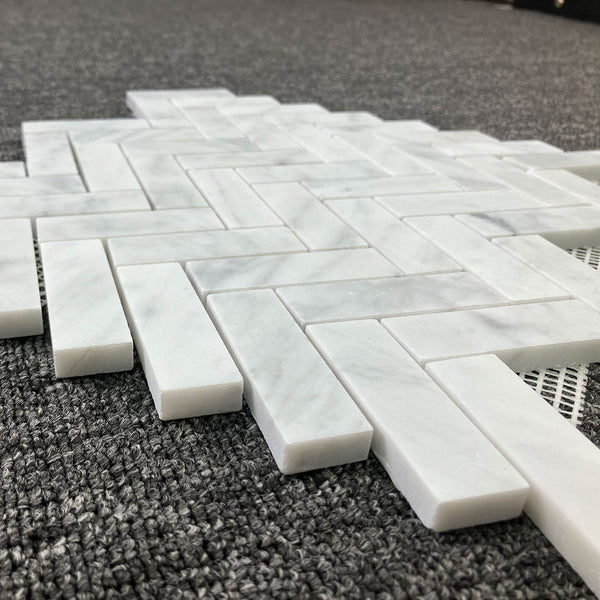 HF Tile Carrara Herringbone Soft Matt Mosaic Tile