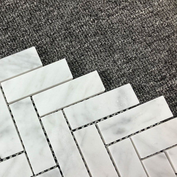 HF Tile Carrara Herringbone Soft Matt Mosaic Tile