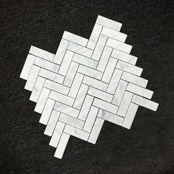HF Tile Carrara Herringbone Soft Matt Mosaic Tile