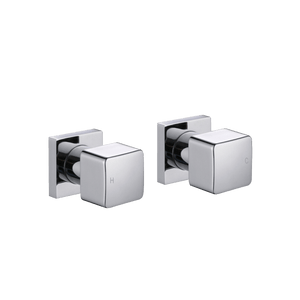 TSI Mixer Taps VOG Series Chrome Cubic Shower Wall Taps CH0001.ST