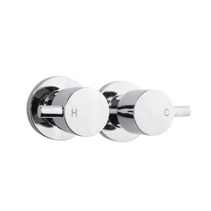 LUCID PIN Series Round Chrome Shower Wall Taps CH0007.ST