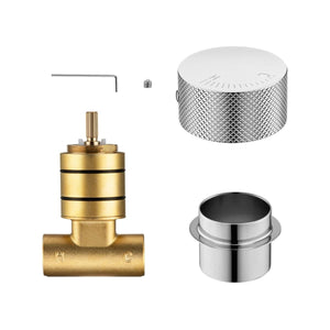 Trade Mixer Taps CH0169.HD ROUND CHROME PROGRESSIVE WALL MIXER HANDLE
