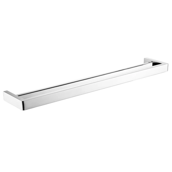CH7002.8.TR IVANO SERIES SQUARE CHROME DOUBLE TOWEL RAIL 800MM