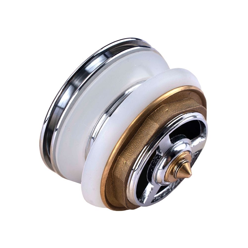 CH002.TWN 40MM CHROME SOLID BRASS BATHTUB MUSHROOM POP UP WASTE DRAIN NO OVERFLOW