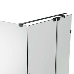 Convex Glass Showers Violet 10 10mm Frameless Pivot Screen Front only V10-PD - Chrome