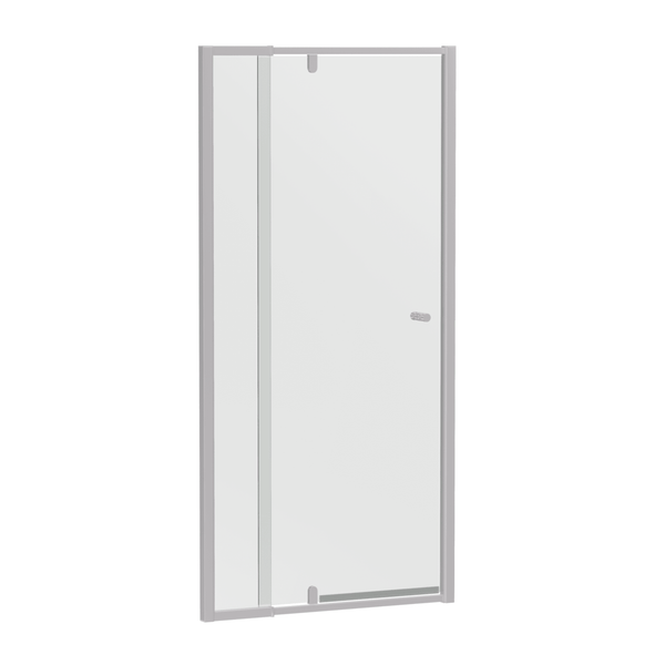 Convex Glass Showers Violet 6 Chrome 6mm Semi-Frameless Pivot Screen – Front only