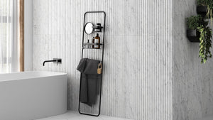 Convex Glass Vanities MORNINGTON 900mm Matte White Wall Hung Fluted Vanity M-WH900-MW