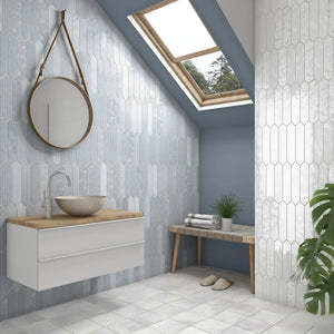 ET Tile Crackle Decor Laguna Gloss Subway Tile 65X330mm Made In Spain