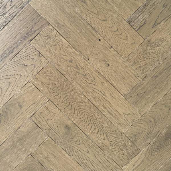 Create Timber Floor Timber Flooring Create Timber Floor Oak Herringbone collection 600mm x 125mm x 14/3mm - HBCT003 Blanc