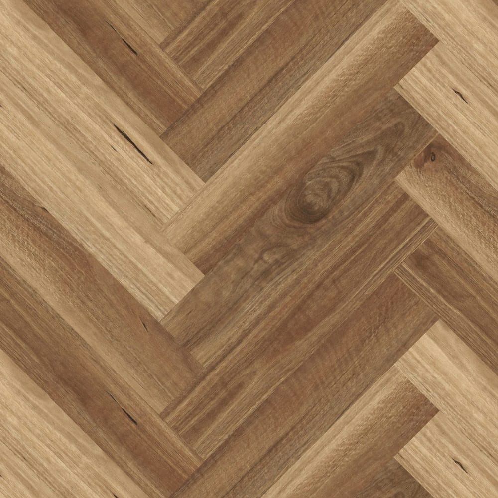 Create Timber Floor Timber Flooring STONECORE Hybrid Herringbone Collection 650*127*9mm - HBSPC9101 NSW Spotted Gum