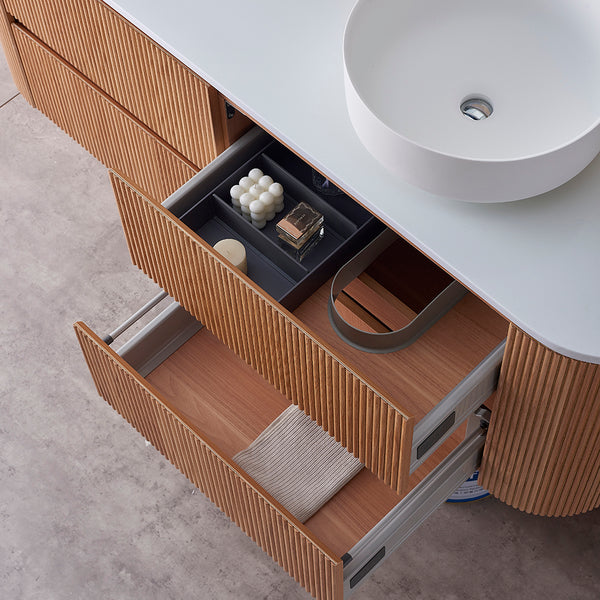 Bristol 1500mm Wall Hung Rosewood Vanity Double Bowl CWH68-1500DA6