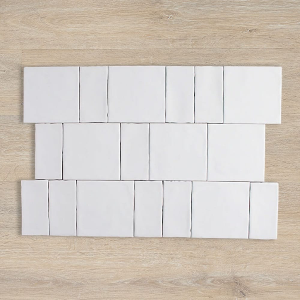 DSS Tile DS0008	LODGE WAVY MATT WHITE WALL 150X150MM 15UAW1M
