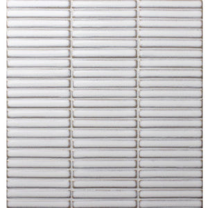 DSS Tile DSS0201 JAPANESE TRACES LINEN WHITE MOSAIC 12X92X8MM ON 284X298MM