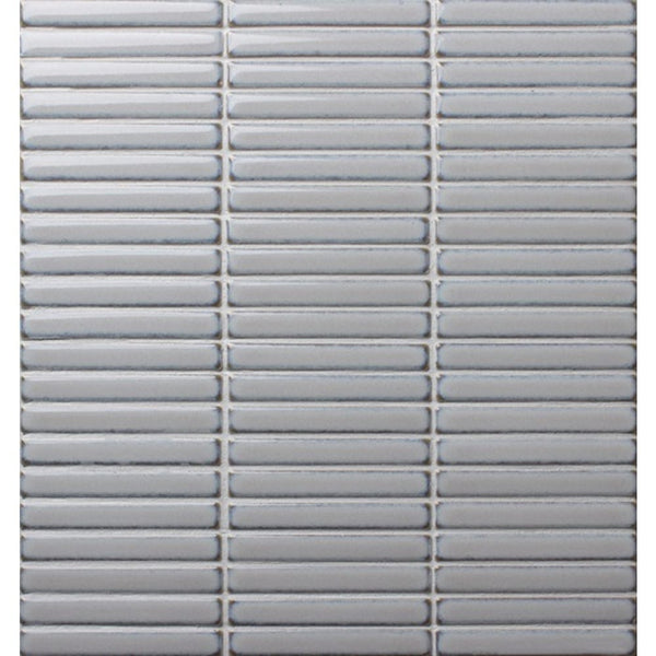 DSS Tile DSS0203 JAPANESE TRACES DOVE GREY MOSAIC 12X92X8MM ON 284X298MM