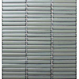 DSS Tile DSS0205 JAPANESE TRACES SAGE GREEN MOSAIC 12X92X8MM ON 284X298MM