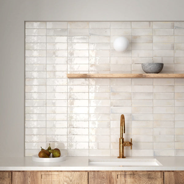 DSS Tile EQU0102 HANOI WHITE GLOSS 65X200MM 30030 Made in Spain