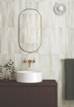 DSS Tile EQU0109 MASSIMO ALMOND SATIN SUBWAY 50X400MM 31571 Made in Spain