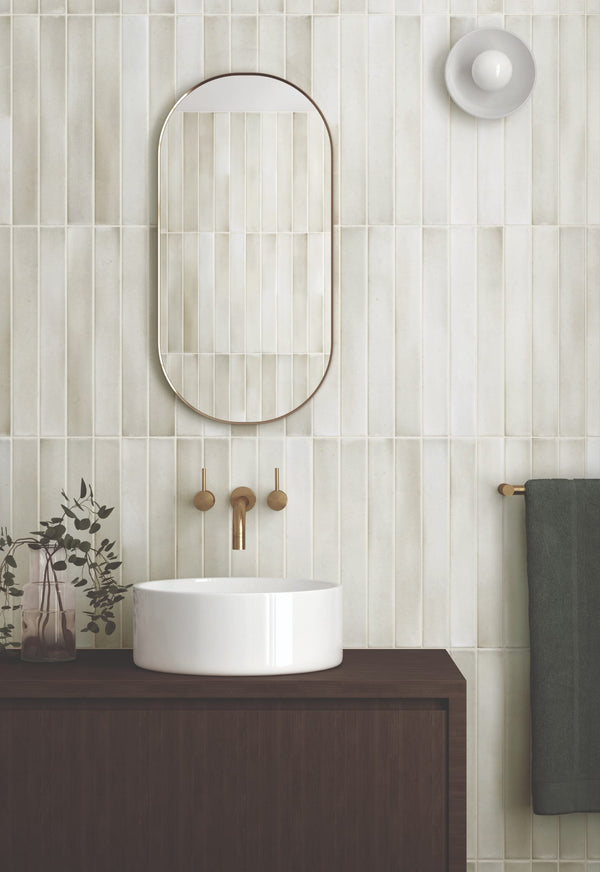 DSS Tile EQU0109 MASSIMO ALMOND SATIN SUBWAY 50X400MM 31571 Made in Spain