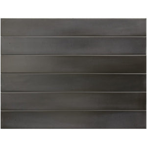 DSS Tile EQU0116 MASSIMO DARK BLACK SATIN SUBWAY 50X400MM 31578 Made in Spain