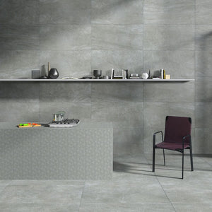 DSS Tile MAC0042 ASPEN CHARCOAL MATT RECTIFIED 600X600MM AS04