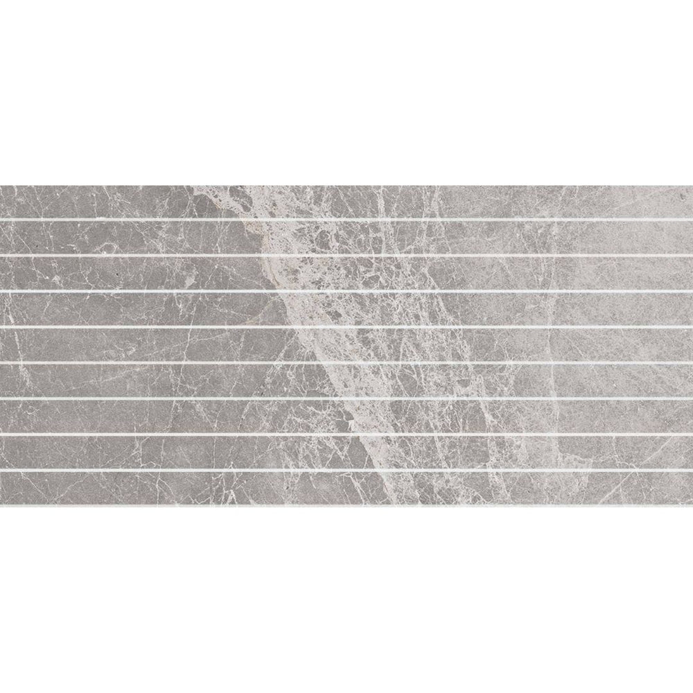 DSS Tile MAC0076 PIETRA LEADEN STRIP MOSAIC 28X600MM STRIPS 300x600X10 PT03M4