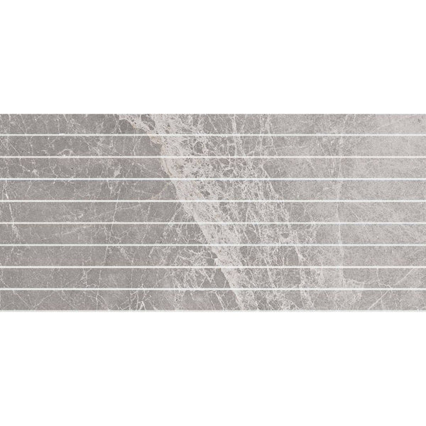 DSS Tile MAC0076 PIETRA LEADEN STRIP MOSAIC 28X600MM STRIPS 300x600X10 PT03M4