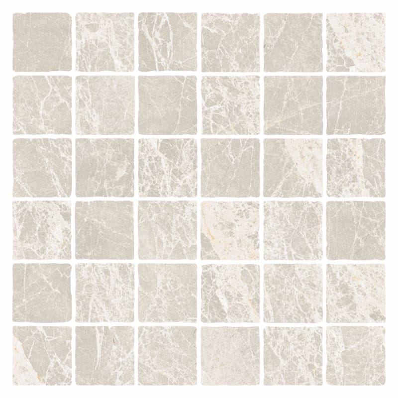 DSS Tile MAC0082 PIETRA MILK TUMBLE MOSAIC 48X48 298X298MM PT01M7