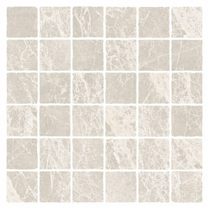 DSS Tile MAC0082 PIETRA MILK TUMBLE MOSAIC 48X48 298X298MM PT01M7
