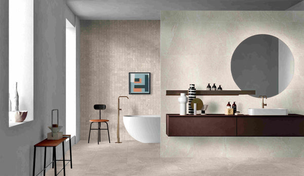 DSS Tile MAC0083 PIETRA SAND TUMBLE MOSAIC 48X48 298X298MM PT02M7