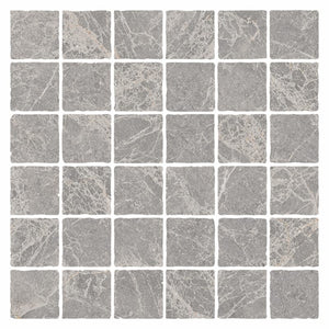 DSS Tile MAC0084 PIETRA LEADEN TUMBLE MOSAIC 48X48 298X298MM PT03M7