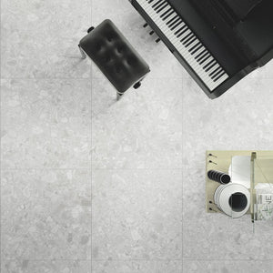 DSS Tile MG0001	VERONA WHITE TERRAZZO MATT RECTIFIED 600X600MM TZ6001