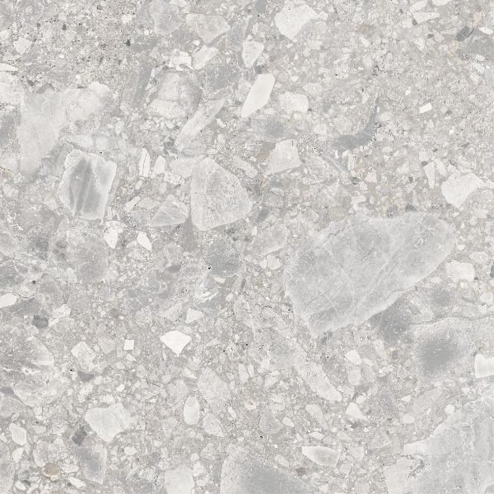 DSS Tile MG0002	VERONA SILVER TERRAZZO MATT RECTIFIED 600X600MM TZ6002