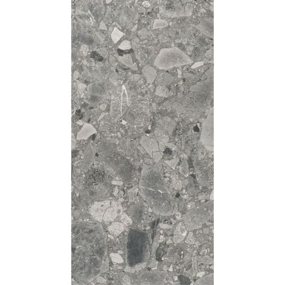 DSS Tile MG0009	VERONA DARK GREY TERRAZZO MATT RECTIFIED 300X600MM TZ6303