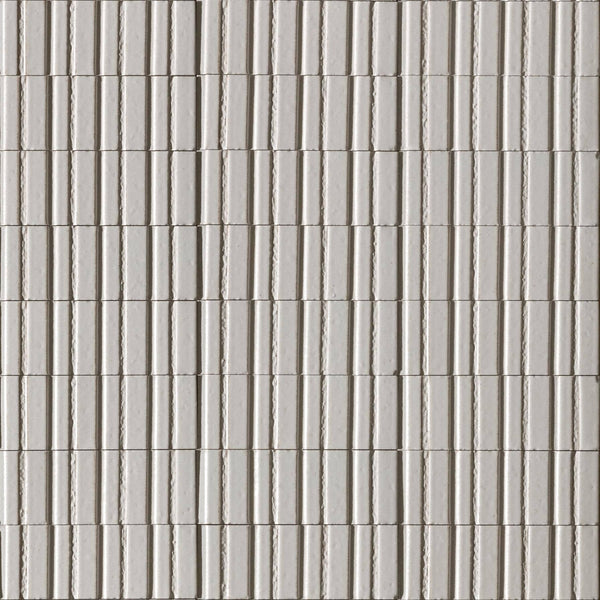 DSS Tile RAG0011 GLACE BIANCO GLOSS STRUCTURE 3D RAYE 75X200MM 00RAEL52 Made in Spain