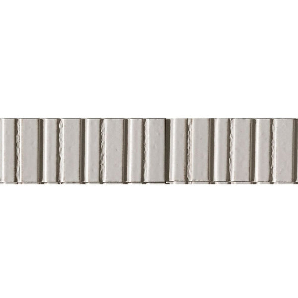DSS Tile RAG0011 GLACE BIANCO GLOSS STRUCTURE 3D RAYE 75X200MM 00RAEL52 Made in Spain