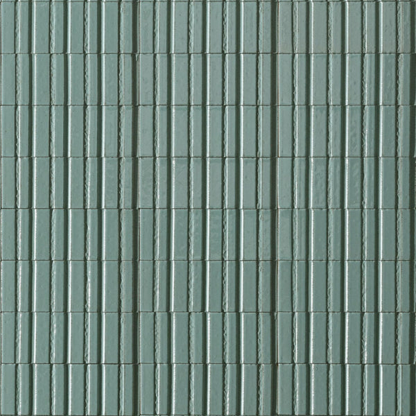 DSS Tile RAG0017 GLACE TURCHESE GLOSS STRUCTURE 3D RAYE 75X200MM 00RAEP52 Made in Spain