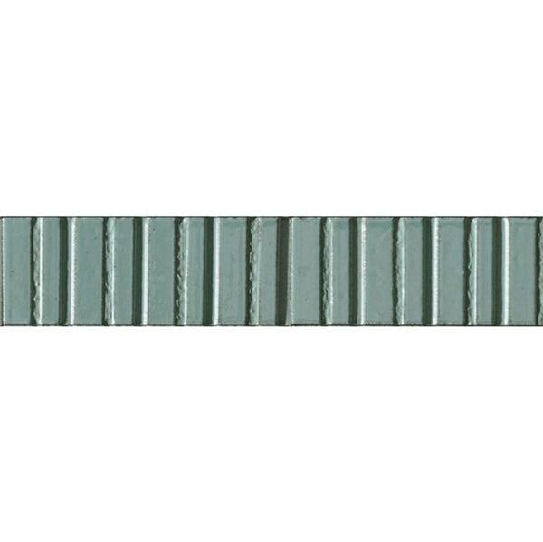 DSS Tile RAG0017 GLACE TURCHESE GLOSS STRUCTURE 3D RAYE 75X200MM 00RAEP52 Made in Spain