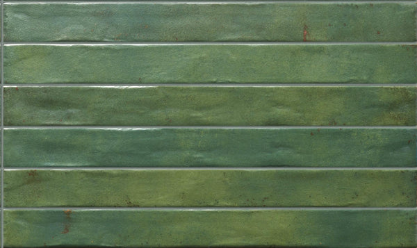 DSS Tile RON0010 GRAFFITI SUBWAY GREEN SATIN 48X450MM J92634