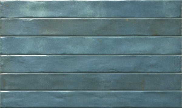 DSS Tile RON0011 GRAFFITI SUBWAY BLUE SATIN 48X450MM J92632