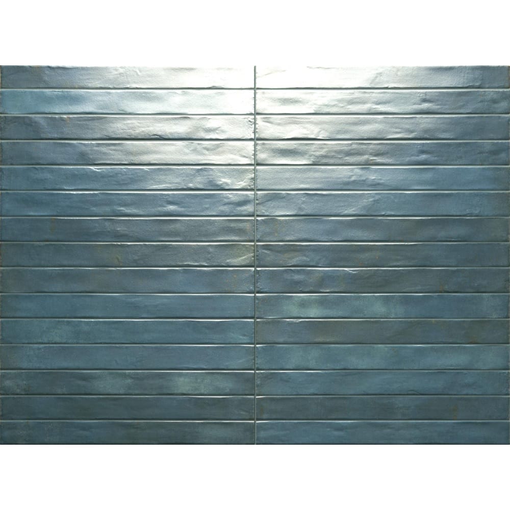 DSS Tile RON0011 GRAFFITI SUBWAY BLUE SATIN 48X450MM J92632