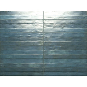 DSS Tile RON0011 GRAFFITI SUBWAY BLUE SATIN 48X450MM J92632