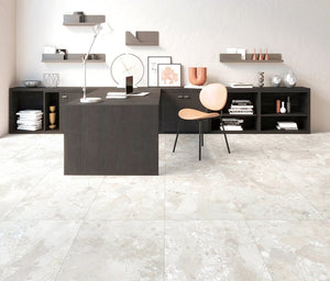 DSS Tile WIN0010 SASSI STONE WHITE TERRAZZO 600X600MM