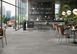 DSS Tile XIN0026 SANDSTONE BLACK MATT 600X600X10MM 660R766
