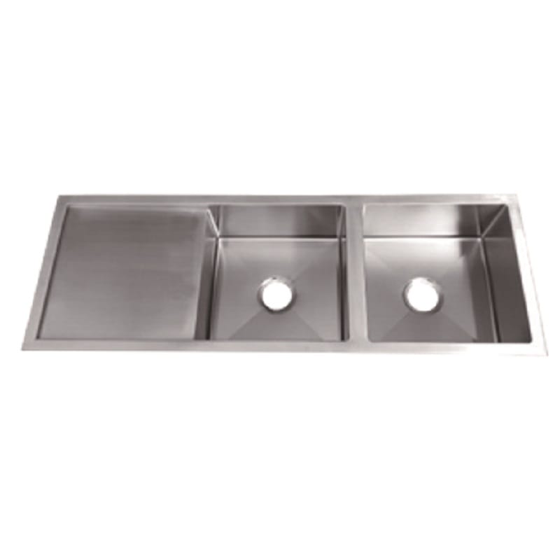 ECT Sinks SS 1346 IMPACT DOUBLE BOWL SINK WITH DRAINER