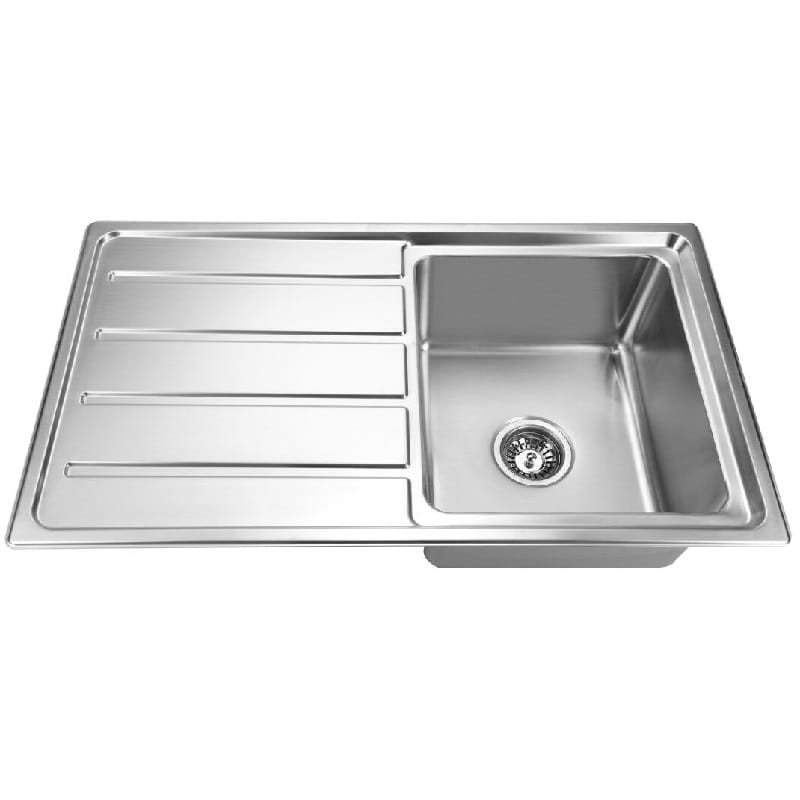 ECT Sinks SS 8650 COUNTERTOP SINK ONE BOWL WITH DRAINER