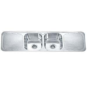 ECT Sinks SS F1-1 DANTE Double with Double Drainer